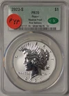 2023-S Reverse Proof $1 Peace Silver Dollar CACG CAC PR70 First Delivery - A284