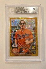🔥2023 Topps Chrome Adley Rutschman Rc Image Variation Sp Gold Speckle 04/50🔥