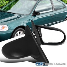 Fits 96-00 Honda Civic 23dr Coupe Hatchback Abs Jdm Manual Mirrors Pair