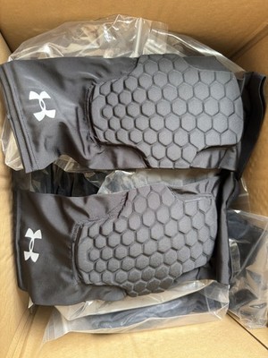 Under Armour Game Day Padded Leg Compression Support Sleeves Large Black