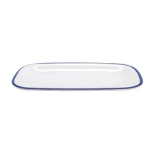 G.E.T. CS-1280-W/CB Settlement Bistro White Melamine 11.75"x 7.75" Platter-1 Doz