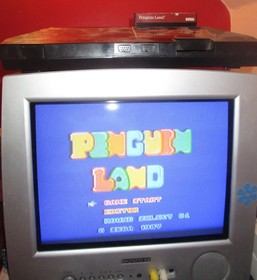 Sega Master System PENGUIN LAND w/Cartridge, Instructions & Box (CIB)