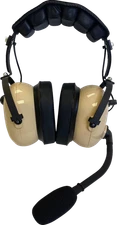 NAVATLAS NO303BE Headset - Over-the-Head - Stereo/VOX - Beige