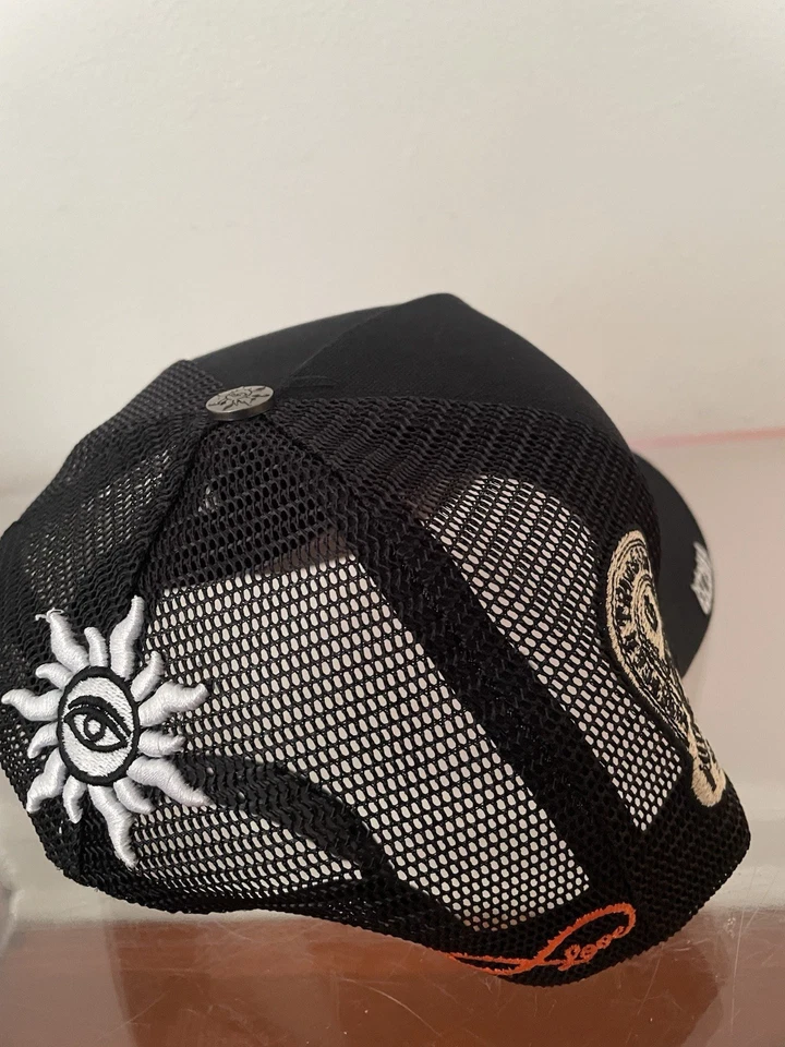 Godspeed GS Forever Trucker Sombrero Ajustable Snapback Negro/Blanco/Naranja Pre-Debido Foto 4 de 4
