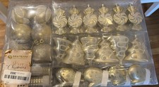 New Sea Team Pack 77 Gold Assorted Christmas Tree Ornaments