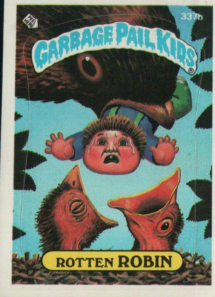 #156 Rotten Robin 1987 Topps Garbage Pail Kids Series 9 A Card #337b