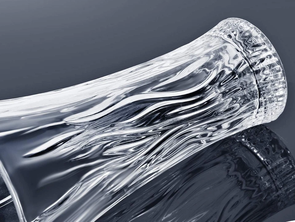 Jarrón 12 floreros, cristal alto, transparente sin plomo para flores, grande Foto 2 de 4