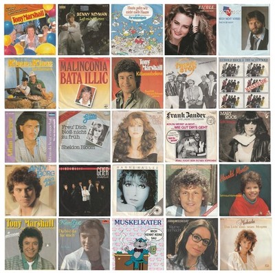 7'' Singel -`Deutsche Hits - aus den Jahren 1980 bis 1989 (4) - gebraucht -