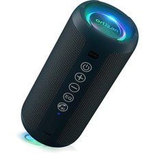 Waterproof Bluetooth Speaker for Outdoor Use with Deep Bass and LED Lights