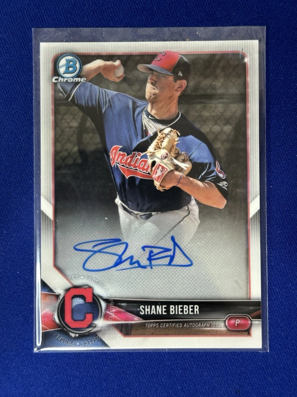 Shane Bieber trading card
