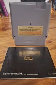 Nobunaga's Ambition (NES, 1989) COMPLETE IN BOX CIB CARTRIDGE RARE Tested