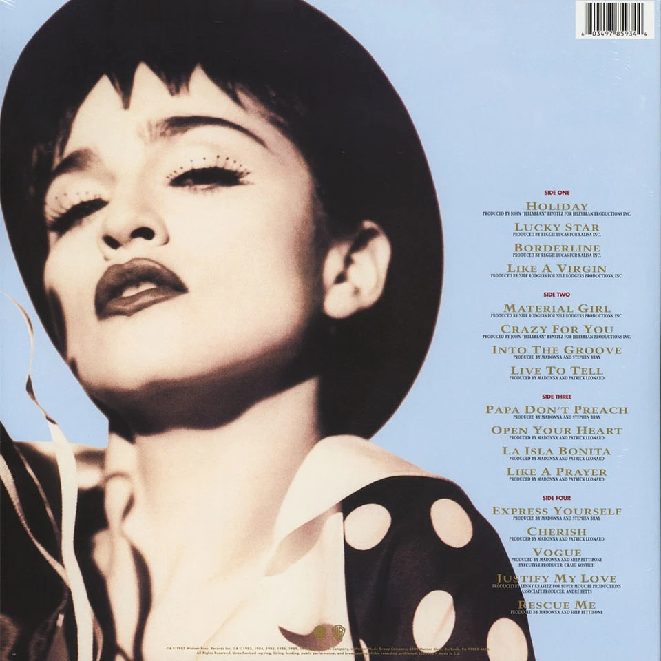 Madonna - The Immaculate Collection (Vinyl 2LP - 2018 - EU - Original) - Bild 2 von 2