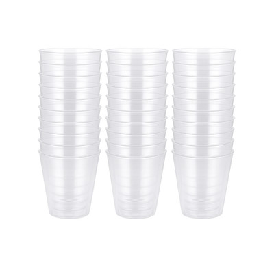 30 x Schnapsgläser Kunststoff Einwegbecher 4cl/40ml klar Wodka Whiskey Shots