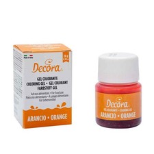 Colorante in gel per alimenti colore intenso arancione 28 g Decora