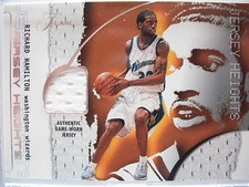  2001-02 FLAIR JERSEY HEIGHTS  GAME JERSEY RICHARD HAMILTON  WIZARDS   BOX54