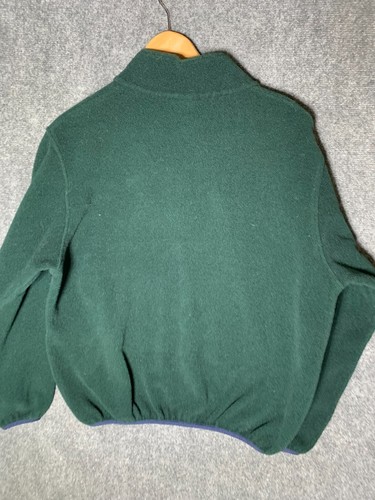 L.L. Bean Pullover Pulli Grün Damen Medium Fleece Langarm 1/4 Reißverschluss - Bild 4 von 18