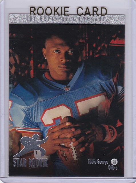Eddie George RC 1996 Upper Deck STAR ROOKIE CARD Houston Oilers 