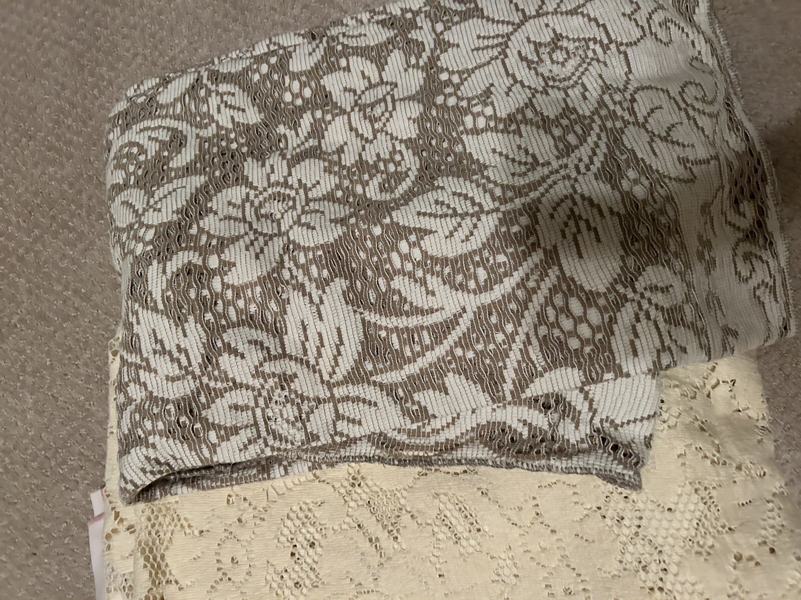 Assorted Quaker Lace Damask Cotton Crocheted Lot of 6 VINTAGE