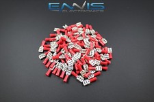 18-22 GAUGE 200 PK VINYL QUICK DISCONNECT FEMALE .250 CONNECTOR CRIMP TERMINAL