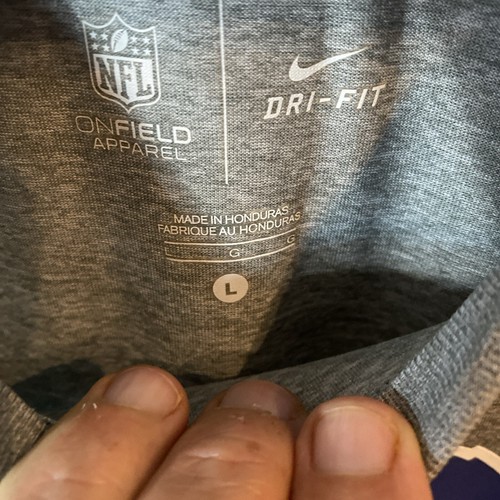 Nike NFL Team Buffalo Bills T-Shirt Grigio Uomo Taglia Large - Foto 3 di 7