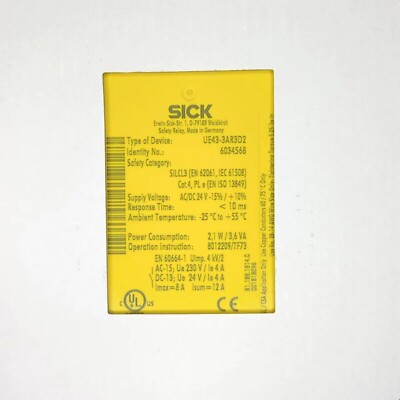 New SICK UE43-3AR3D2 UE433AR3D2 6034568 Safety Main Module Relays