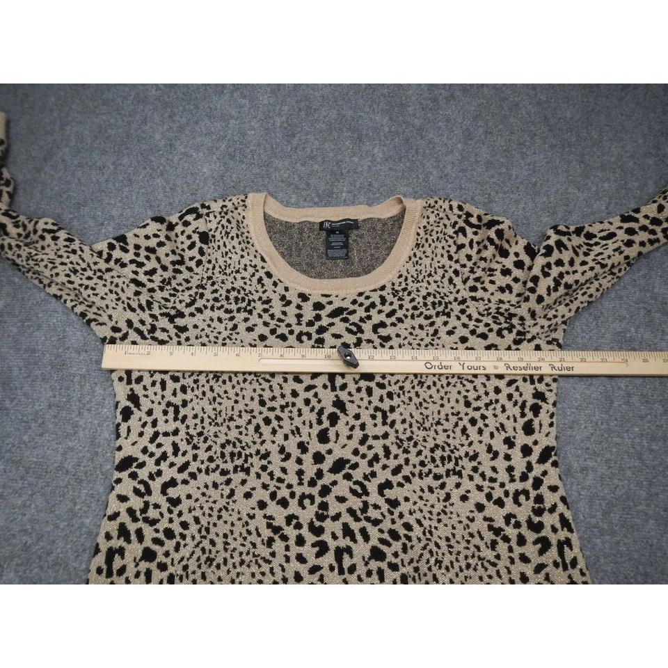 Suéter INC International Concepts Talla Grande 2X Estampado Leopardo Manga Larga Foto 4 de 4