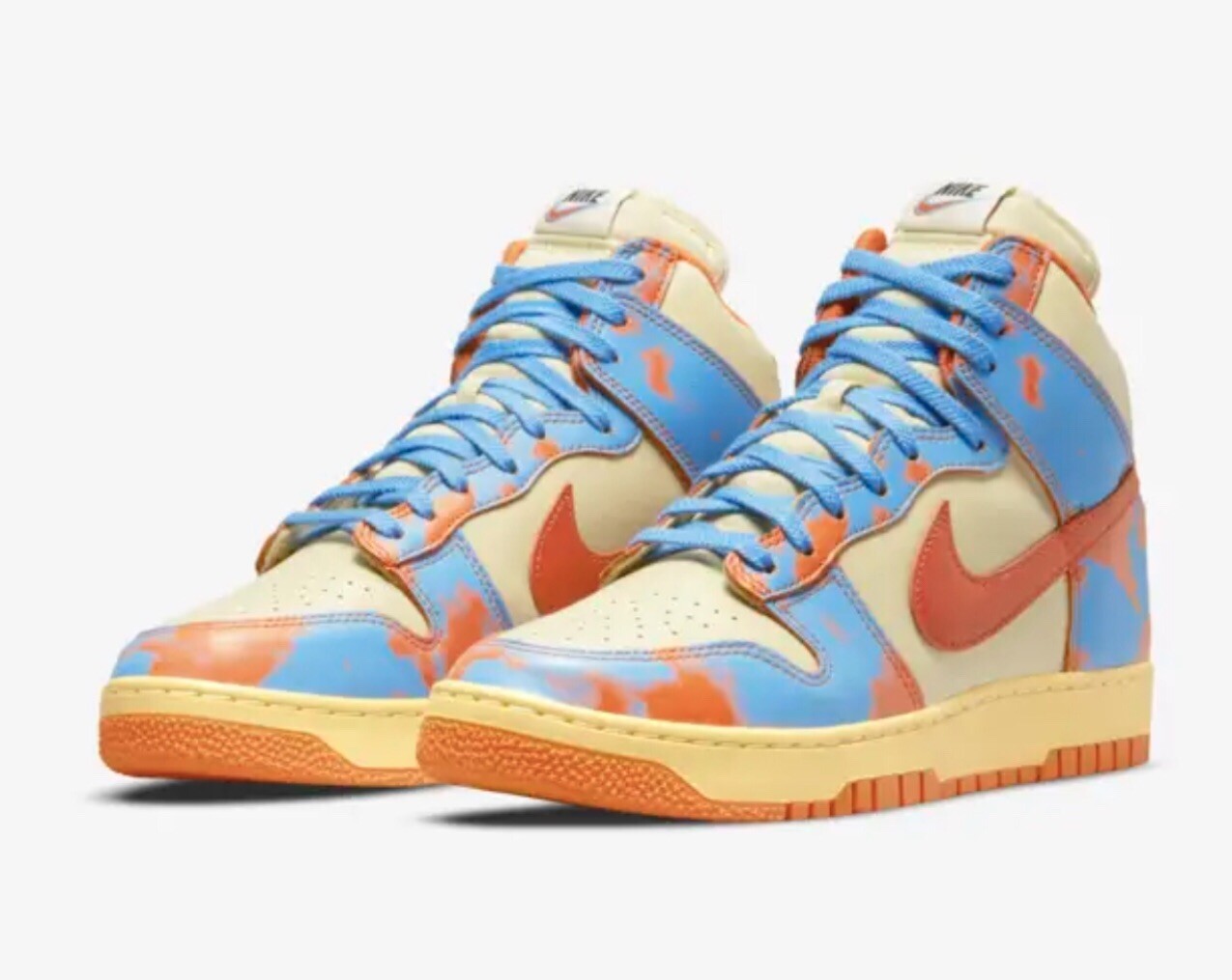 nike dunk acid wash orange