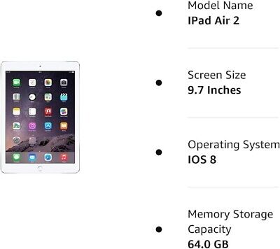 Apple iPad Air 2 (A1567), 16GB, Wifi + Cellular - Gold 8/10 Apple iPad Air 2 (A1567), 16GB, Wifi + Cellular - Gold 8/10
