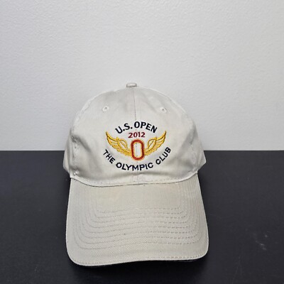USGA Hat Cap Mens Strap Back Tan 2012 US Open Olympic Club Member Golf Golfing
