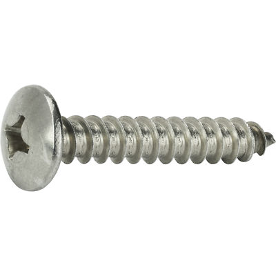 Small Parts Steel Sheet Metal Screws - #12-14 Thread 1-1/4" Length Zinc Plated (Pack Of 50)