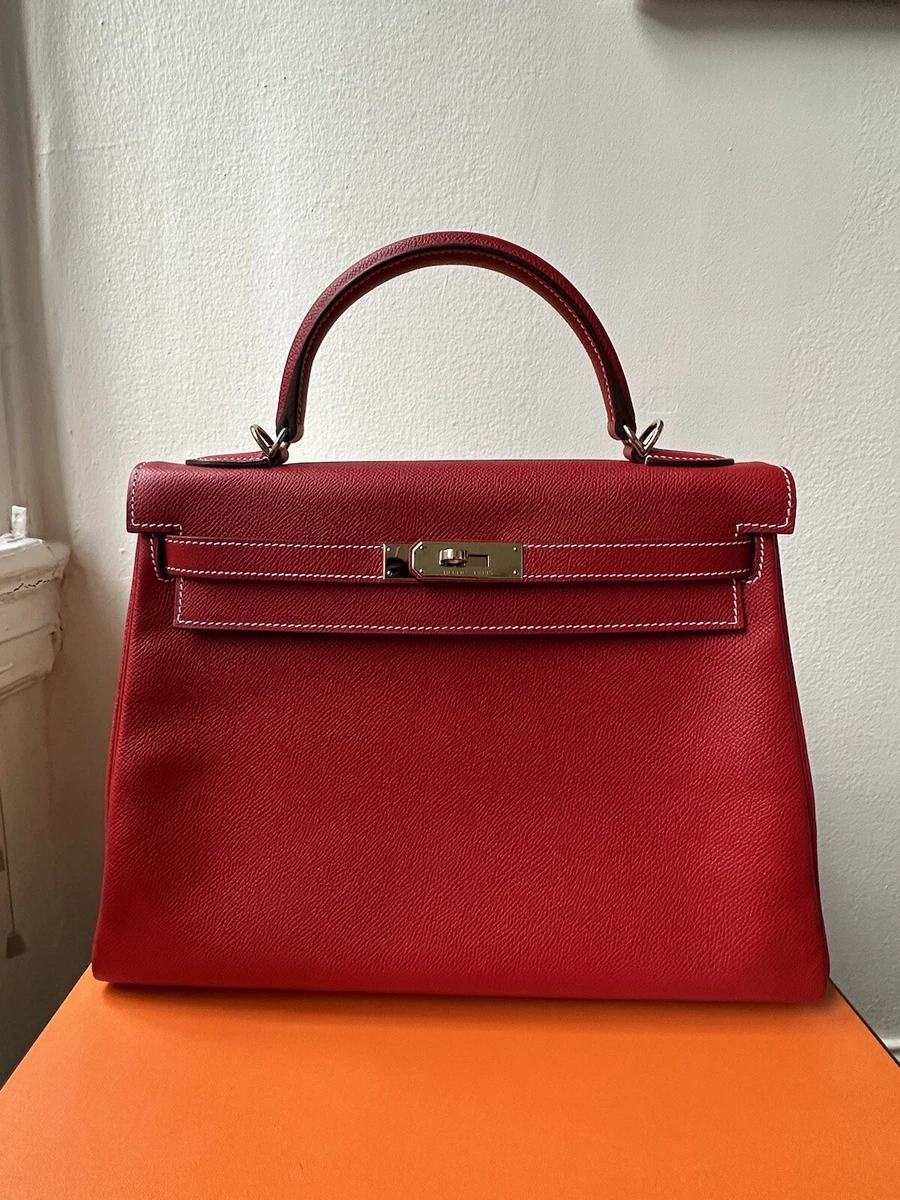 Hermès Kelly 28 Black Box Handbag