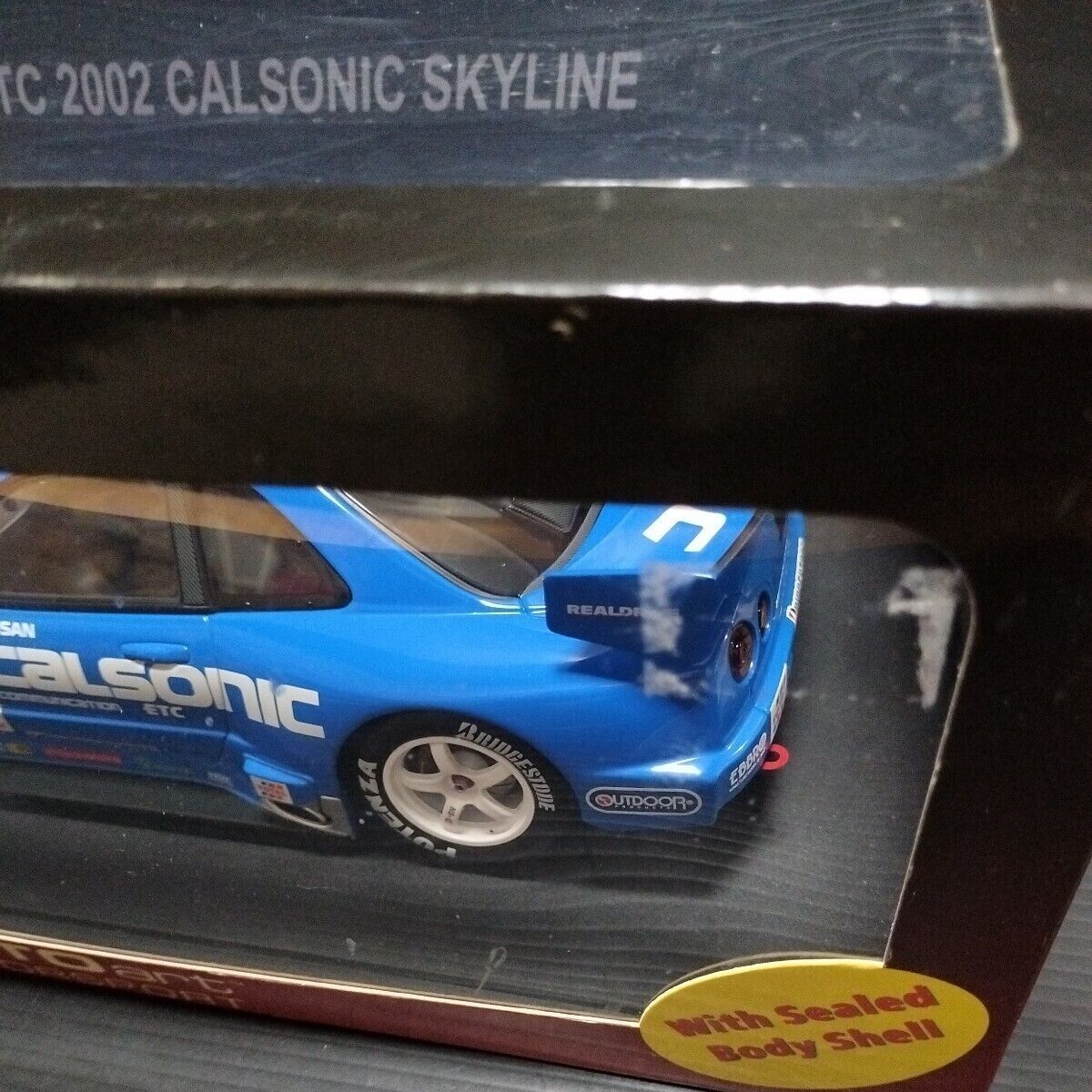 1/18 AUTOart Nissan Skyline JGTC 2002 Calsonic #12 Blue w 1/18 AUTOart Nissan Skyline JGTC 2002 Calsonic #12 Blue w