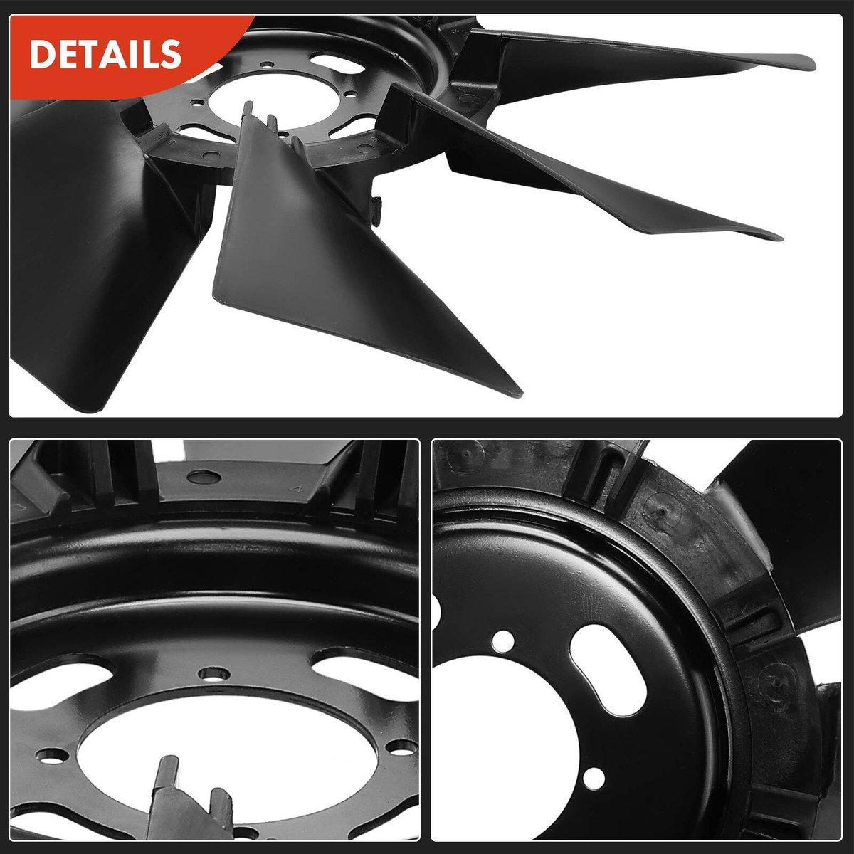 4 Row Radiator Shroud Fan FOR 1997-2002 Chevy Kodiak GMC Topkick 7.2L/7 4 Row Radiator Shroud Fan FOR 1997-2002 Chevy Kodiak GMC Topkick 7.2L/7