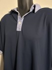 Walter Hogan men's size Large L Navy Blue Polo Chambray Collar/Sleeve EUC — photo 3
