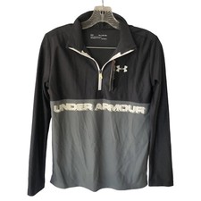 NWT Under Armour Boys XL Heatgear 1/4 Zip Long Sleeve Shirt Activewear Top