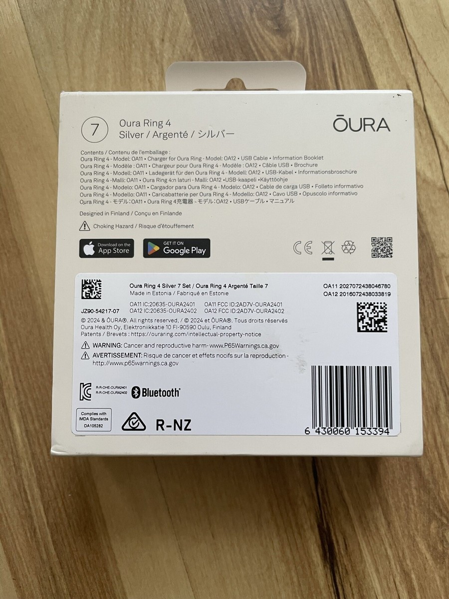 Oura Ring Gen 4 Size 7 (Silver) - New Open Box | eBay