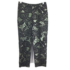 Tommy Bahama Vintage 100 Silk Pants Tropical Floral Size 4