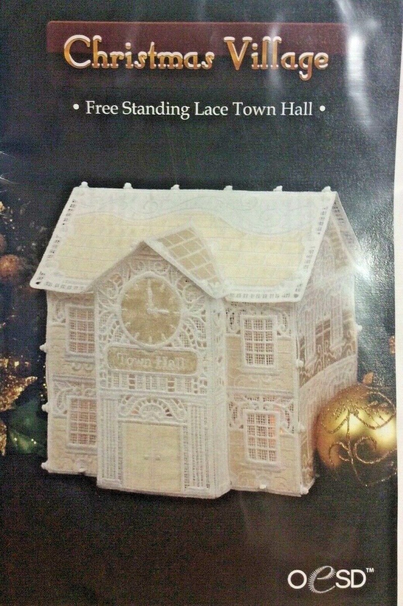 OESD FREE STANDING LACE CHRISTMAS VILLAGE EMBROIDERY CD - MANY