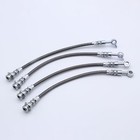 4 Pieces Braided Brake Hose Kit Accessories for Nissan Patrol GQ Y60