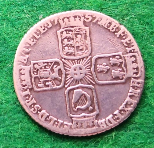 1757 Georg II Silber Sixpence Münze #4250