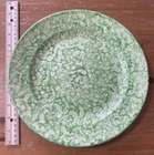 Vintage Lord &Taylor Stangl Green Caughley Spongeware 11” Dinner Plate