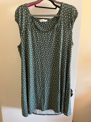 Primark Cares Floral Green Dress Plus Size 2XL | eBay
