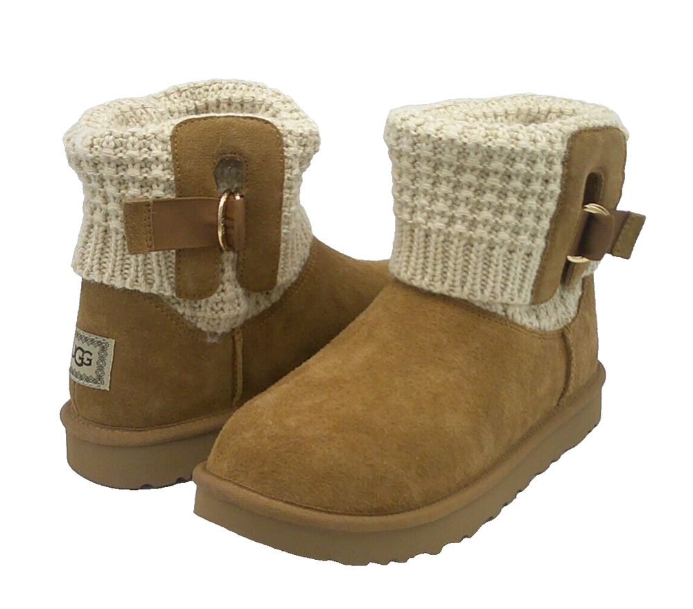 UGG CLASSIC SOLENE MINI WOMEN BOOTS CHESNUT US 8 /UK 6 /EU 39