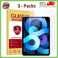 3-Pack Tempered Glass Screen Protector For iPad Pro 12.9" 2nd 3rd 4th 5th 6th