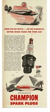 1945 Champion Spark Plugs National Airlines Lodestar WWII Buy War Bonds Print Ad