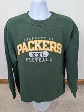 Vintage NFL gidiron classics Reebok Sweatshirt Crewneck Large Green Bay Packers