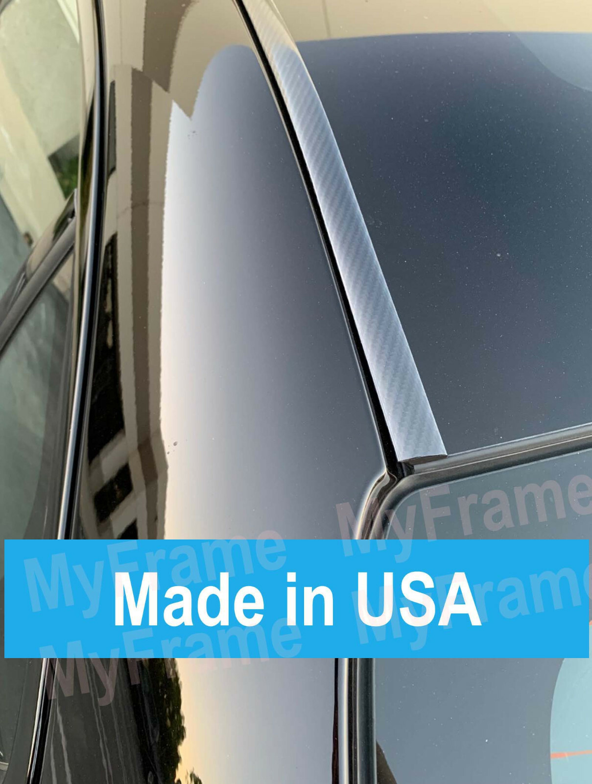 2pcs Flexible CARBON FIBER ROOF TRIM Molding Kit For Maserati 2014-2022 (1" 7*)
