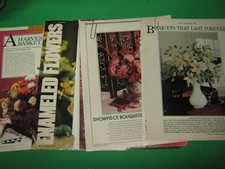 Floral Crafts Instructions 4 Magazine Articles- Flower Making