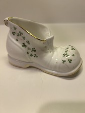 Royal Tara fine bone China Galway, Ireland Shamrock Shoe Figurine