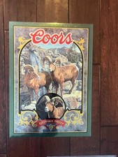 RARE Coors Bighorn Sheep Advertising Signs 18...